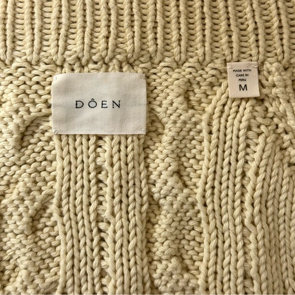 NWOT DÔEN Pomme Long-Sleeve Cotton Cardigan Sweater - Picture 6 of 7